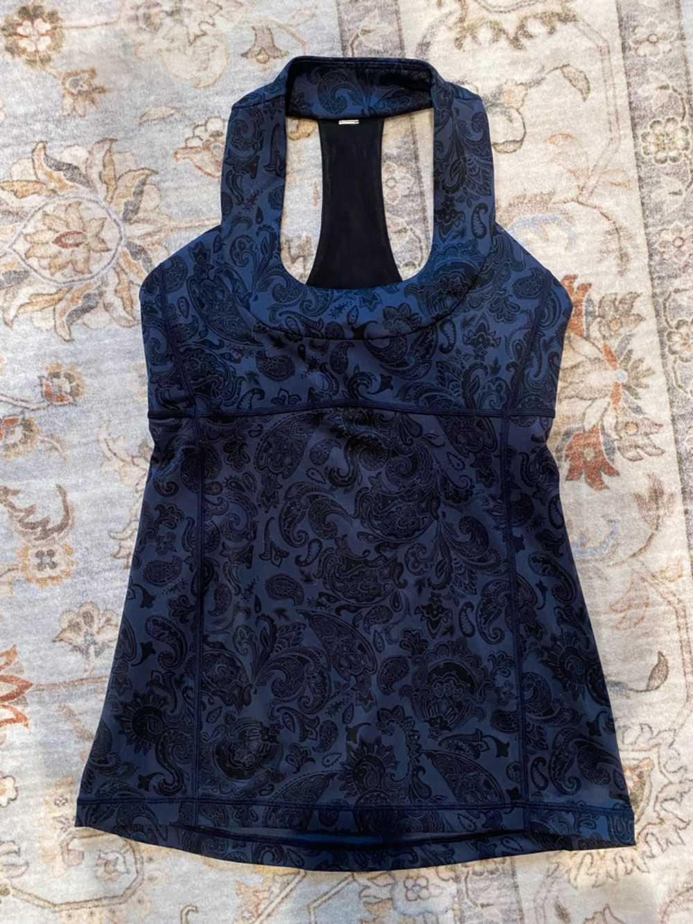 Lululemon Vintage Scoop Neck Paisley Tank Top